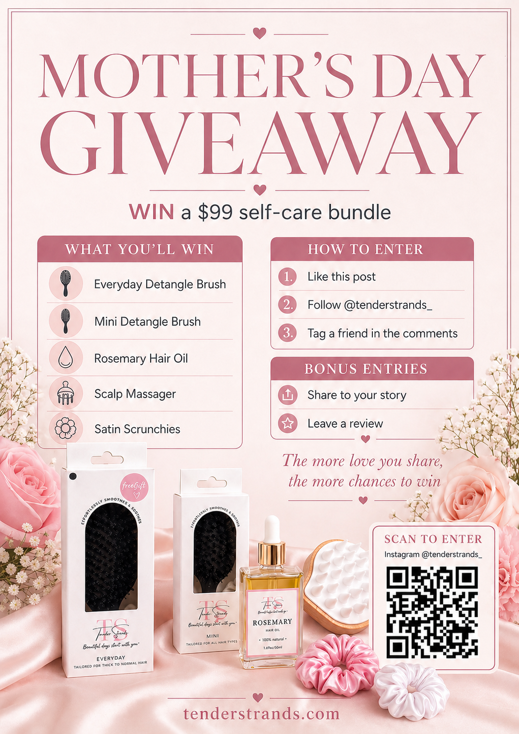 Mother's Day Giveaway — Win a $99 Tender Strands self-care bundle