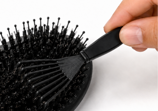 Keep your hair brushes clean and hygienic with our Hair Brush Cleaner. It's easy to use and ensures your brushes remain in optimal condition. As a special promotion, we're offering this product as a free gift with any purchase!