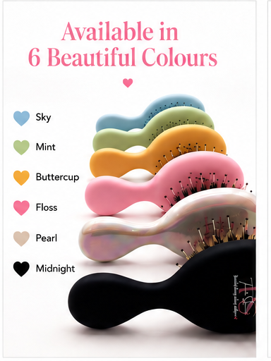 compact travel hair brush for thick hair